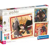 Harry Potter puzzle Supercolor 3x48 piese - Clementoni