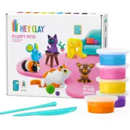 Hey Clay: Set mare de modelat cu animăluțe pufoase