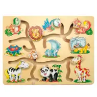 Animale incredibile puzzle din lemn