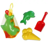 Set forme de nisip şi lopată - D. Toys