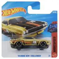 Hot Wheels: 70 Dodge HEMI Challenger mașinuță aurie 1/64 - Mattel