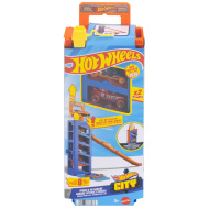 Hot Wheels: Garaj Turbo Start cu 2 mașinuțe - Mattel