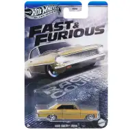 Hot Wheels: Mașinuță 1966 Chevy Nova din seria Fast &amp; Furious, scară 1/64 - Mattel