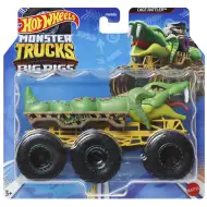 Hot Wheels Monster Trucks: Big Rigs Cage Rattler vehicul cu șase roți 1:64 - Mattel