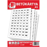 ICO: Cartonașe cu litere ARICI, format A5, 4 coli