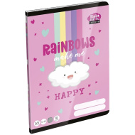 ICO: Lizzysuli Lollipop Rainbow caiet liniat pentru clasa a III-a A5 12-32