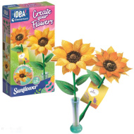 Idea! Set mini de confecționat flori - Floarea-soarelui - Clementoni