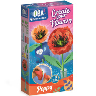 Idea! Set mini pentru confecționat flori - Maci - Clementoni