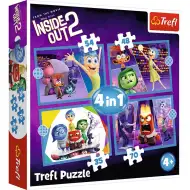 Inside Out 2: Puzzle 4 în 1 - Trefl