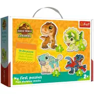 Jurassic World: Dinozauri drăguți - Primul puzzle Baby 3-4-5-6 piese - Trefl