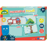 LENA: Set de pini translucizi Panorama Mosaik XL 10 mm, 400 bucăți