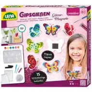 LENA: Set pentru fabricarea ghipsului cu model de fluture și magnet de frigider