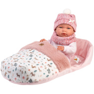 Llorens: Nica, păpușă nou-născută de 40 cm, cu sac de dormit