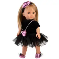 Llorens: Papusa Elena de 35 cm în rochie neagră.
