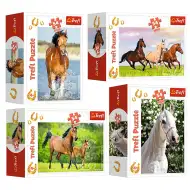 Lumea cailor puzzle mini de 54 de piese în mai multe variante - Trefl