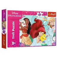 Lumea magică a prințeselor Disney puzzle de 30 de piese - Trefl