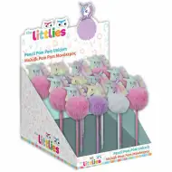 Luna: Creion cu cap de unicorn pompom, disponibil în mai multe variante, 1 buc.