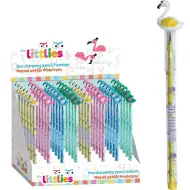Luna: Creion mecanic pentru copii cu motiv flamingo, diverse modele – 1 bucată