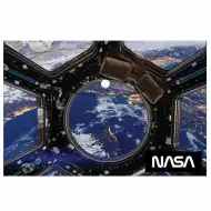 Luna: Mapă de plastic cu capse pentru documente NASA, format A4