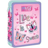 Luna: Must Team Life is Sweet penar cu două compartimente, cu fluturi