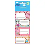 Luna: Set de 20 etichete pentru caiete cu Peppa Pig