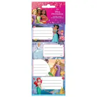 Luna: Set de 20 etichete pentru caiete cu Prințesele Disney