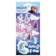 Luna: Set de autocolante 3D pufoase Frozen pe coală de 10x22 cm