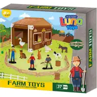 Luna: Set de joacă cu animale Jasper Land Farm, 37 piese