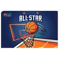 Luna: Suport de birou cu model de baschet Must Team, 43x29 cm