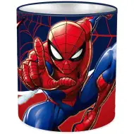 Luna: Suport metalic cilindric pentru instrumente de scris cu Spider-Man, 10x11 cm