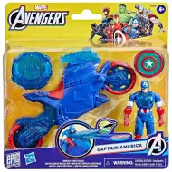 Marvel: Căpitanul America cu motocicletă și lansator de scut – Hasbro