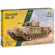 Mașină de model Italeri 1/72 Churchill Mk. III tank