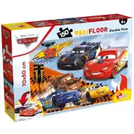 Mașini 3 2-în-1 puzzle de 150 piese și carte de colorat 70x50cm - Lisciani