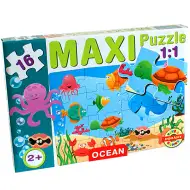 Maxi puzzle cu animale de mare - D - Toys