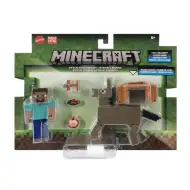 Minecraft: Set figurine Steve și Măgar – Mattel