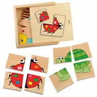 Mini-puzzle voioase din lemn