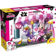 Minnie Mouse 2 în 1 puzzle maxi cu 35 de piese și carte de colorat 70x50cm - Lisciani