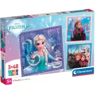 Momente vesele din Regatul de Gheață puzzle Supercolor Clementoni 3x48 piese