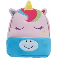 Must... Rucsac de grădiniță din pluș roz cu unicorn, 27x7x24 cm