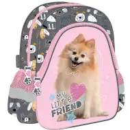 My Little Friend Sweet Pomeranian rucsac pentru grădiniță cu cățel, 28x25 cm