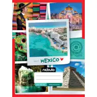 Nebulo: Caiet capsat cu pătrățele, model Mexic, 87-32 A/4