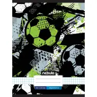 Nebulo: Caiet cu copertă cartonată, model minge de fotbal în carouri, 87-32 A/4