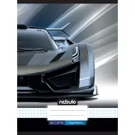 Nebulo: Caiet cu model sport auto, pătrat cu capsă, 87-32 A/4