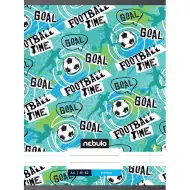 Nebulo: Caiet liniat capsat cu inscripția "football time", format 81-32 A/4