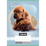 Nebulo: Caiet liniat capsat pentru clasa a 3-a, format A5, 12-32, cu animale - cu câini