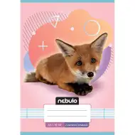 Nebulo: Caiet liniat pentru clasa a 2-a, format A5, 16-32 file, cu animale - cu vulpe