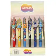 Nebulo: Pix cu gel cu buton, cu radieră și design cu extratereștri, disponibil în mai multe variante, 1 buc.