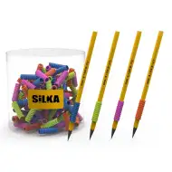 Nebulo: Prindere pentru creion din silicon, în formă de spirală, disponibilă în mai multe culori, 1 buc.