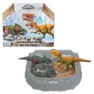 Pachet Jurassic World: Dino Reveal Battle Pack cu 2 figurine dinozaur – Mattel