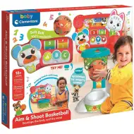 Panou de baschet interactiv cu minge moale - Clementoni baby